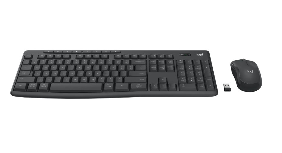 Logitech MK370 Wireless Keyboard and Mouse Combo for Business Silent