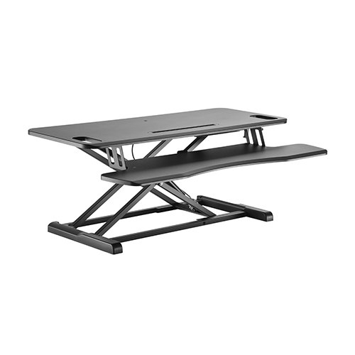 Brateck Gas Spring Sit Stand Desk Converter (950x615x110~505mm)with Keyboard