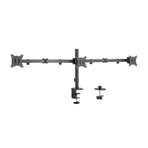 Brateck Triple-Monitor Steel Articulating Monitor Mount