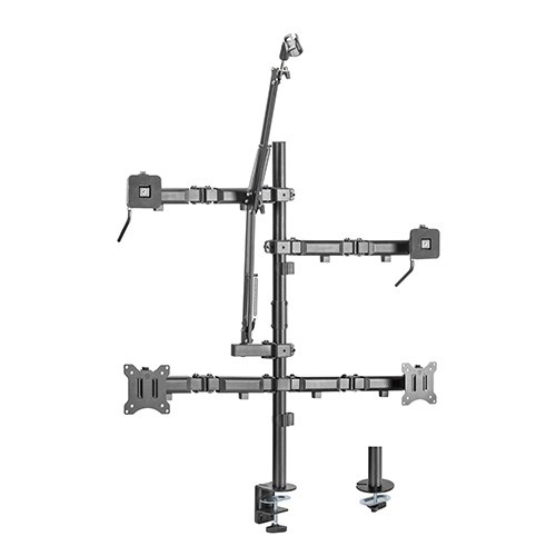 Brateck Dual-Monitor All-in-One Studio Setup Desktop Mount Fit17'-32' Weight