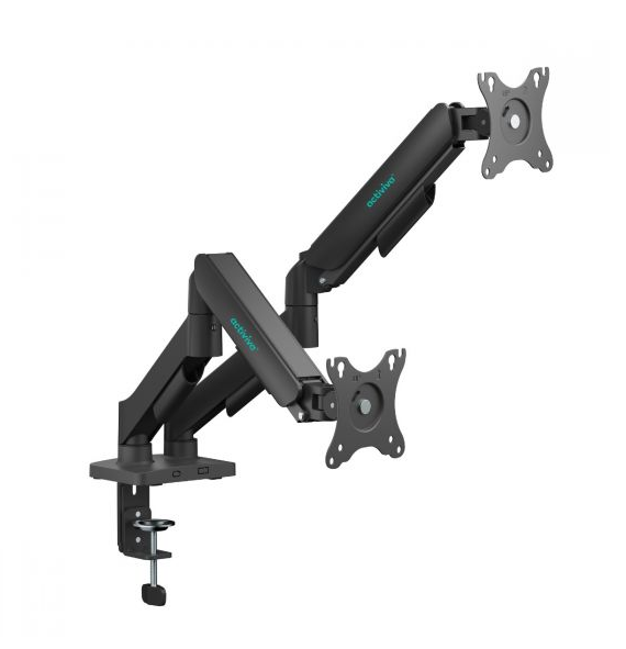 mbeat® activiva Ergolife Dual-Screen Gas Spring Monitor Arm allows you