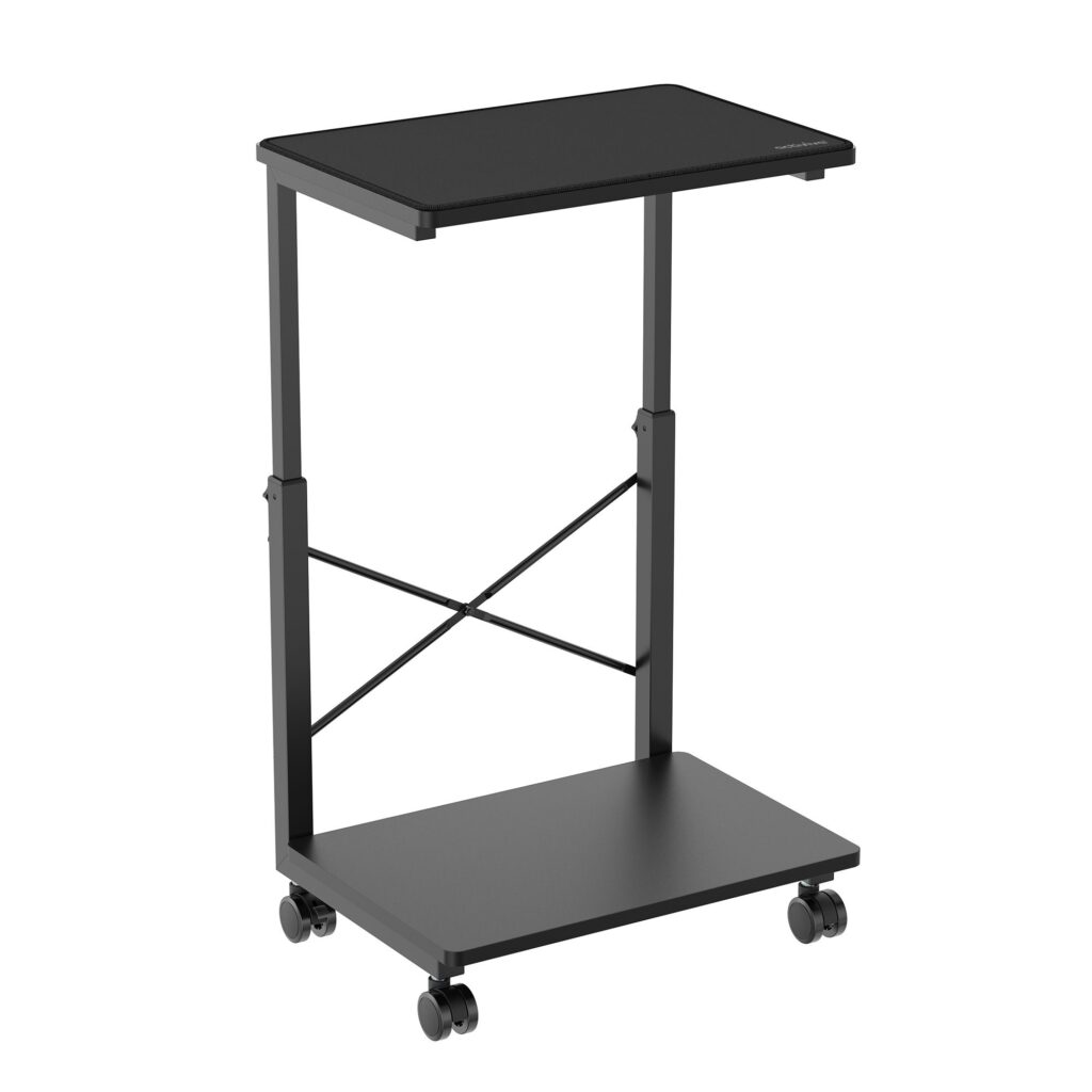 mbeat® activiva Height Adjustable PC & Printer Storage Stand Black Adjustable