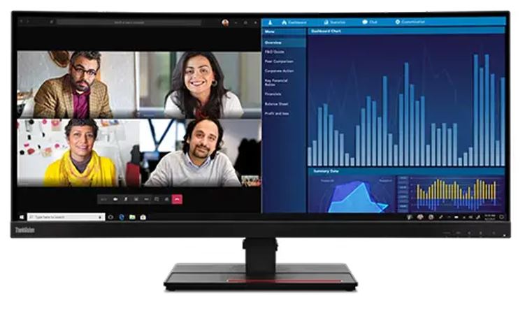 Lenovo ThinkVision P34W-20 34" 60Hz QHD IPS Monitor 4K 3440x1440 21:09