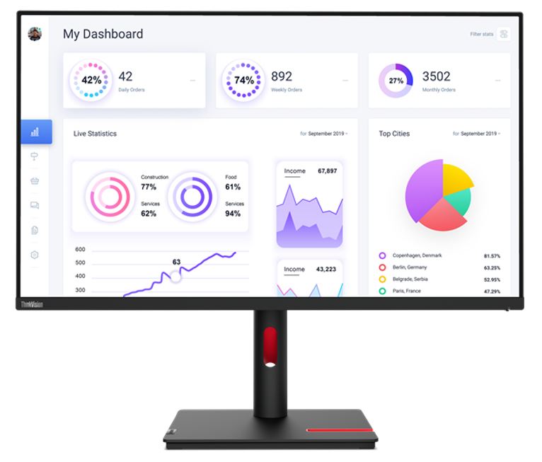 Lenovo ThinkVision T32p-30 31.5"/32" UHD Monitor IPS 4K 3840x2160 16:9