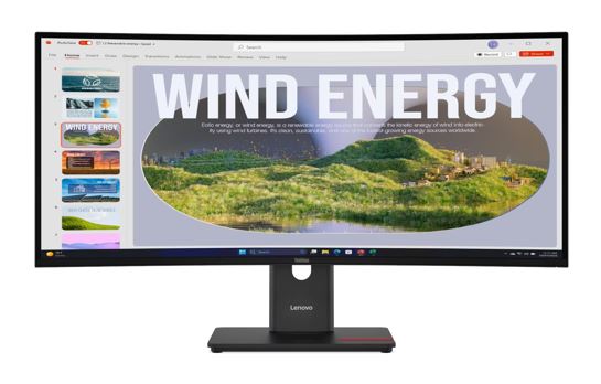 Lenovo ThinkVision T34WD-40 34" 120Hz WQHD Monitor 1500R Curve 4K