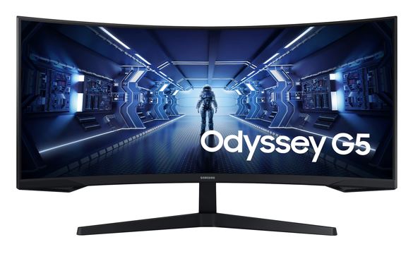 Samsung 34" Odyssey G55T WQHD Curved 3440x1440 21:9 1000R 165Hz 1ms 250