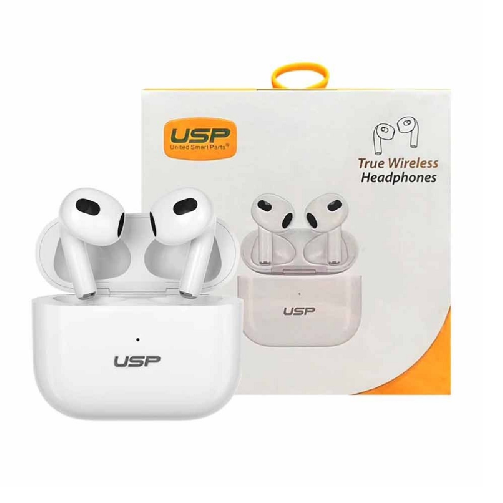 USP True Wireless Buds White BT241 - Smart Touch Controls, Noise Isolation