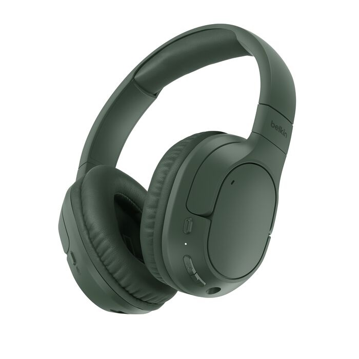 Belkin SoundForm Surround Wireless Over-Ear Headphones - Olive
