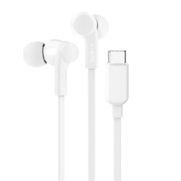Belkin SoundForm USB-C Wired Earbuds With Adjustable Volume Limiter