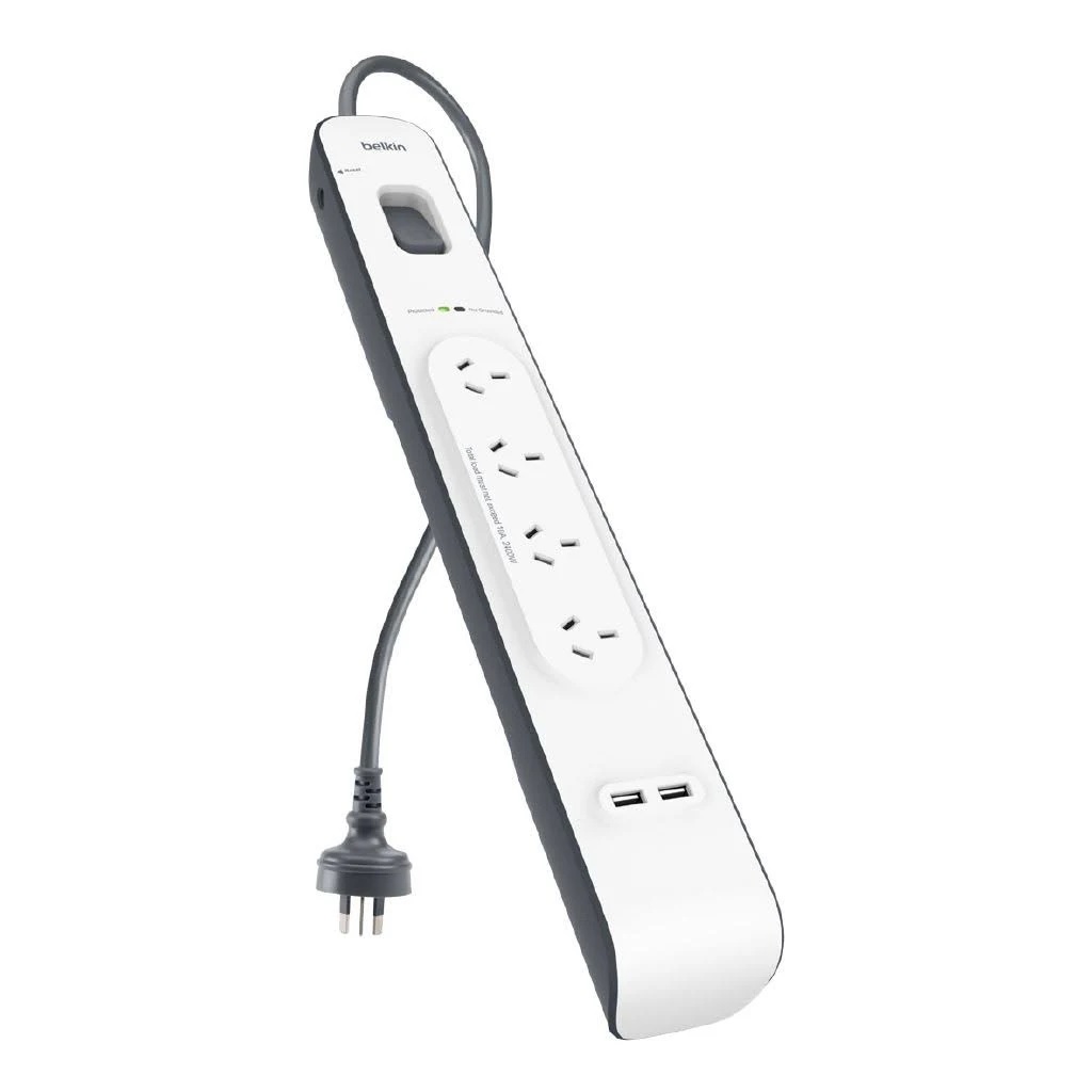 Belkin SurgePlus 4-Outlet Surge Protector With Dual USB Port 2.4