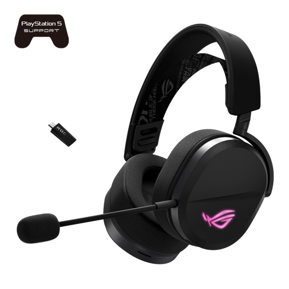 ASUS ROG Pelta Gaming Headset Black, Tri-Mode (2.4GHz/BT/USB-C)