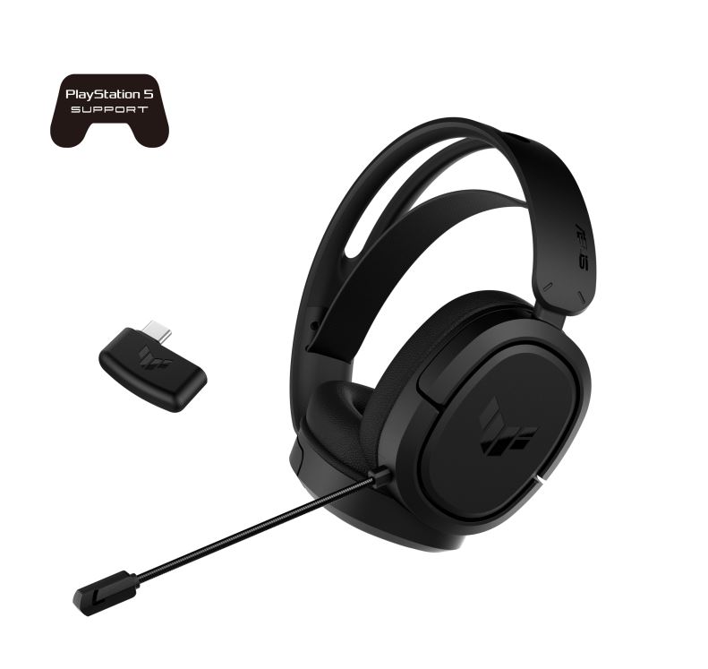 ASUS TUF Gaming H1 Wireless Headset, 40mm drivers, 60Ω, 20Hz–20kHz, 2.4GHz