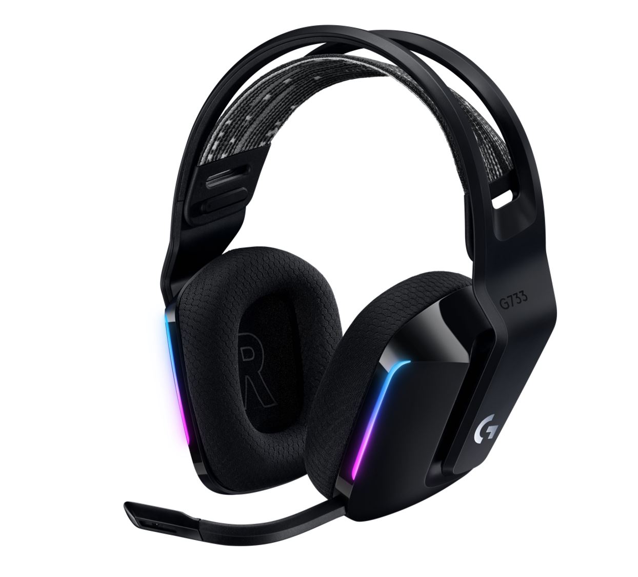 Logitech G733 Lightspeed Wireless RGB Gaming Headset Black USB Headphones