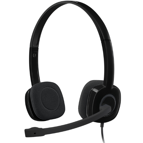 Logitech H151 Stereo Headset Light Weight Adjustable Headphones