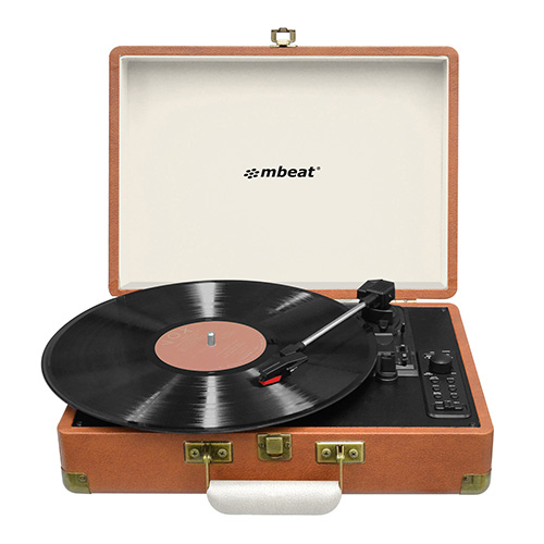 mbeat® Woodstock Retro Turntable Recorder