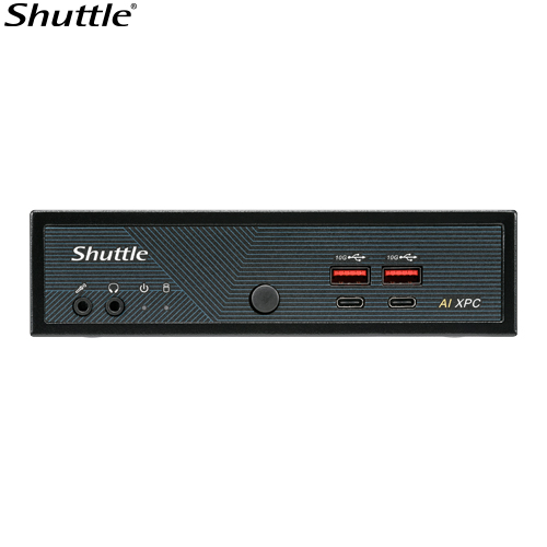 Shuttle AI XPC, Intel Meteor Lake Core Ultra 7 155H processor, 2x DDR5, 3x M.2 2280, 2x HDMI, 2x DP, 8x USB, 4x 2.5G LAN, 1x M.2 2230 - Core Ultra 7