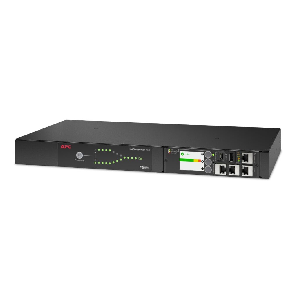 APC Netshelter Rack Automatic Transfer Switch, 1U, 10A, 230V, C14