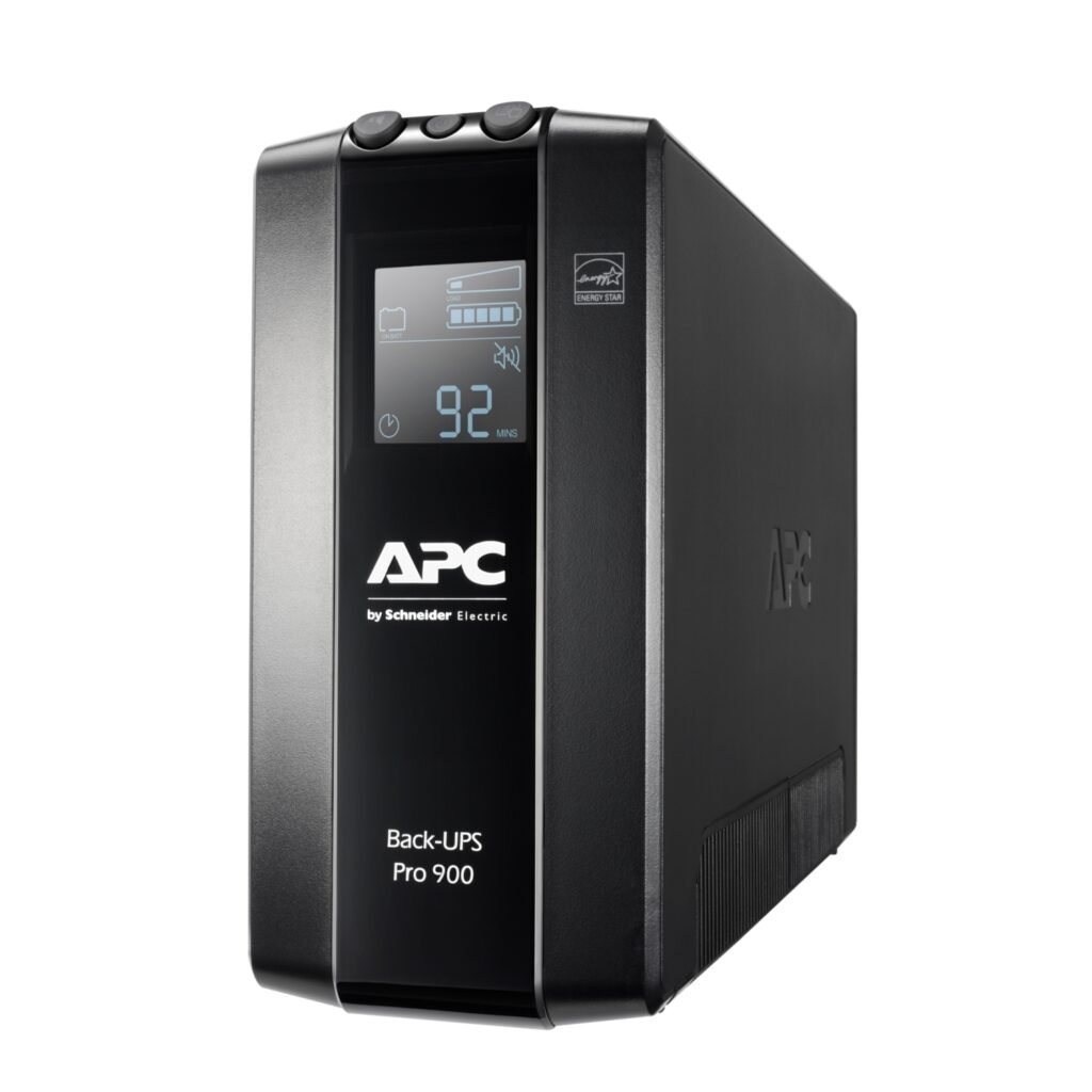 APC Back-UPS Pro 900VA/540W Line Interactive UPS, Tower, 230V/10A Input