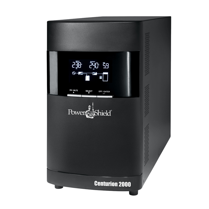PowerShield Centurion Tower UPS 2000VA/1800W, 10A input, 4 AUS sockets, 10A