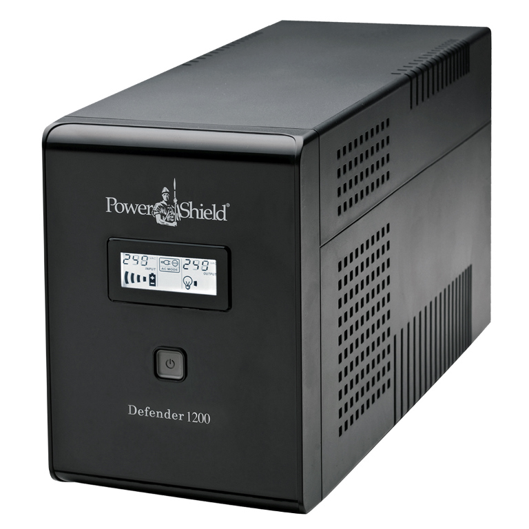 PowerShield Defender 1200VA/720W UPS, AVR, LCD display, 6 AUS sockets