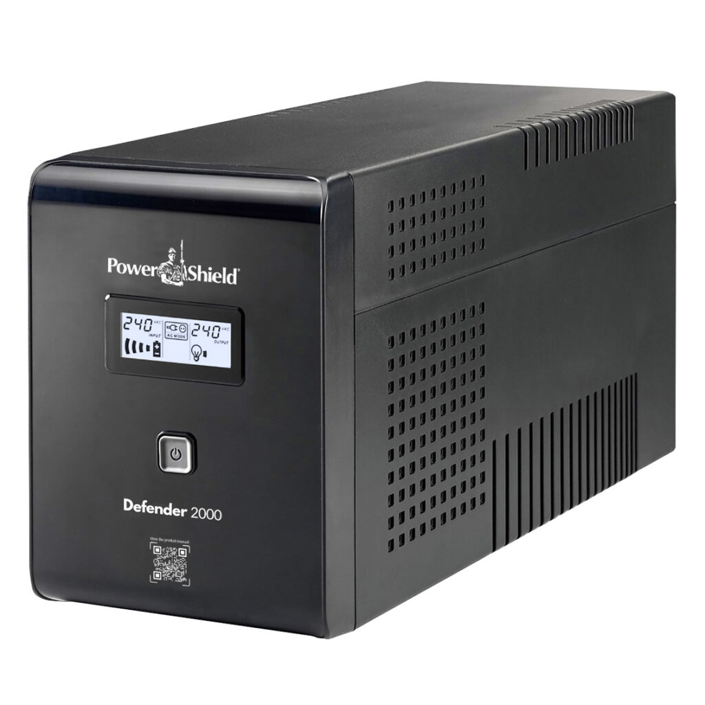 PowerShield Defender 2000VA/1200W UPS, AVR, LCD display, 6 AUS sockets