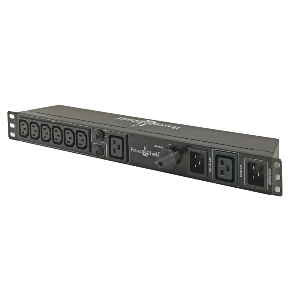PowerShield Rack Mount Bypass Switch Plus Hot Swap PDU for 3kVA, 1U
