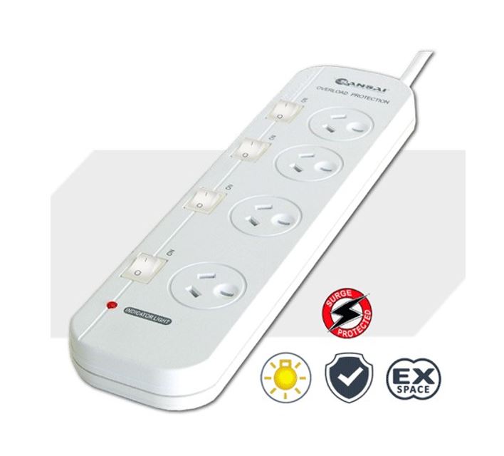 Sansai 4-Way Power Board (421SW)
