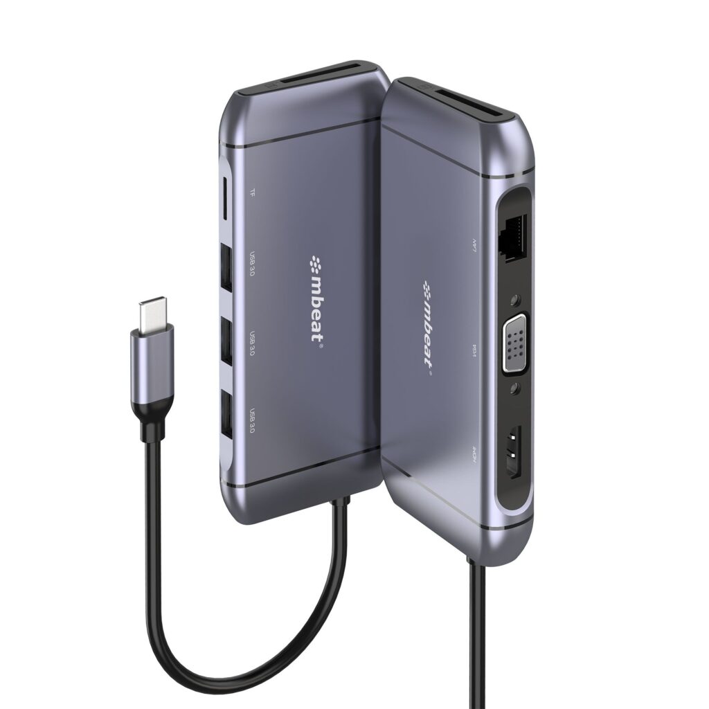 mbeat Elite X9 9-in-1 Multifunction USB-C Docking Station 1x HDMI