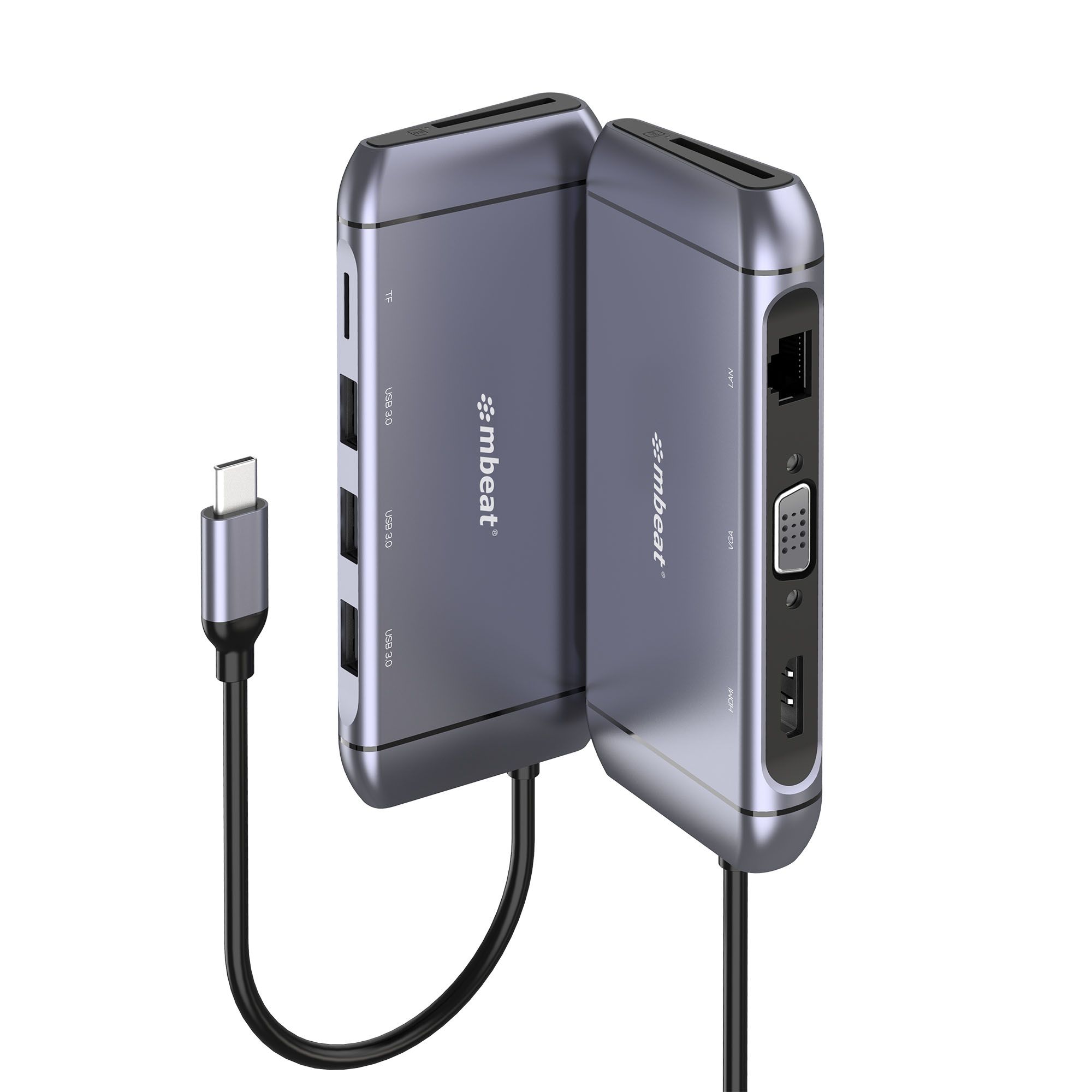 mbeat Elite X9 9-in-1 Multifunction USB-C Docking Station 1x HDMI