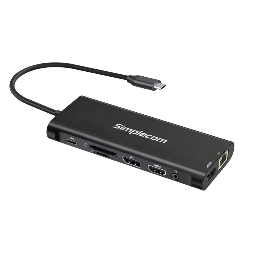 Simplecom CHT814 14-in-1 USB-C 4K Triple Display MST Docking Station