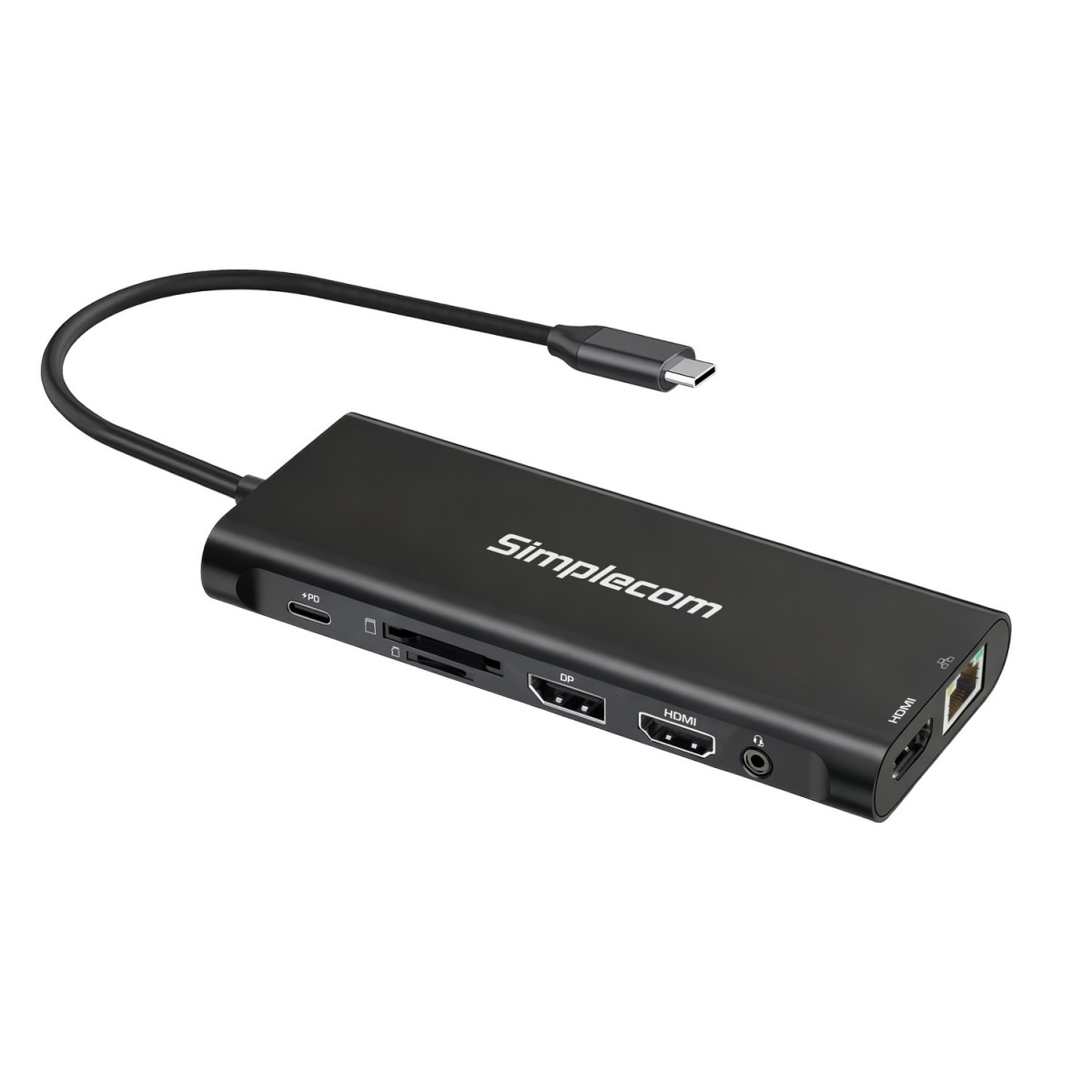 Simplecom CHT814 14-in-1 USB-C 4K Triple Display MST Docking Station