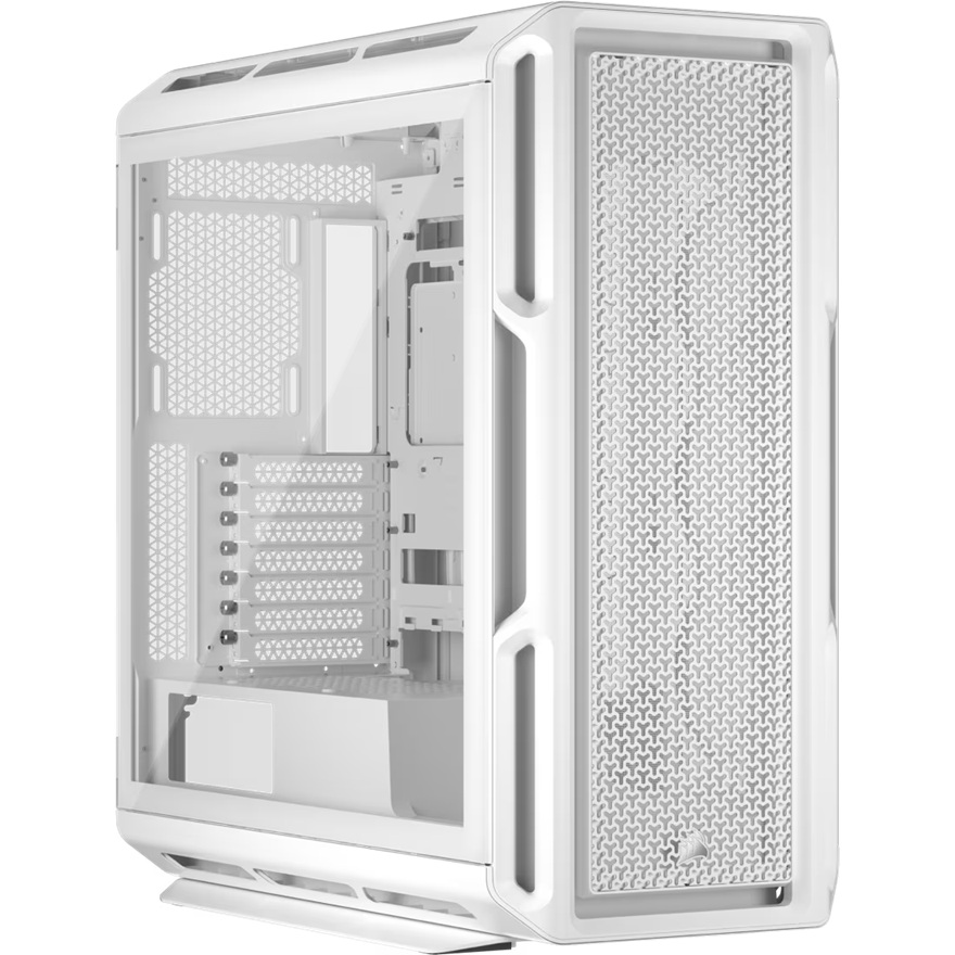 Corsair 5000T Mid-Tower High-Performance PC Case - White, ATX, 450mm GPU, 250mm PSU, 170mm CPU cooler, 360mm rad, 1x USB-C 3.2 Gen 2