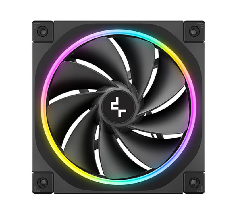 DeepCool FL12R 120mm Unique Addressable RGB  High Performance Fans,  Low Noise, 4-pin PWM, Fluid Dynamic Bearing