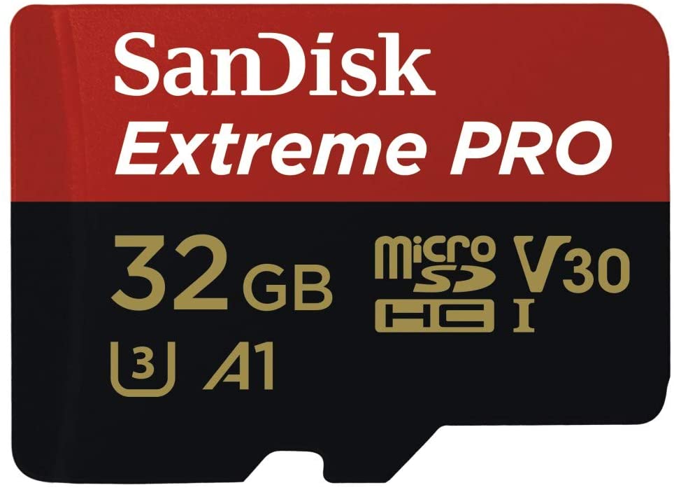 SanDisk Extreme Pro 32GB microSD SDHC SQXCG 100MB/s 90MB/s V30 U3 C10 UHS-1 4K UHD Shock temperature water & X-ray proof with SD Adaptor (EOL)