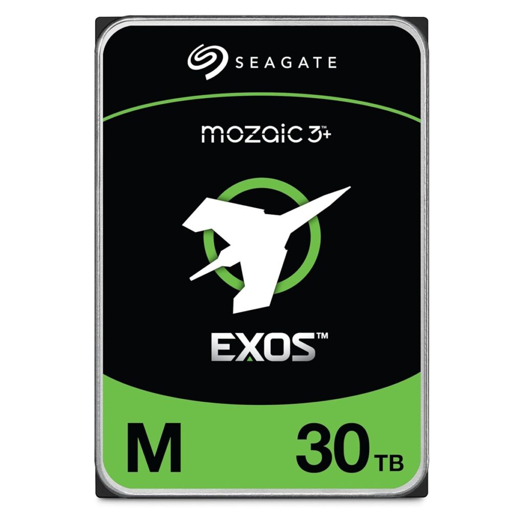 Seagate Exos M 30TB, Enterprise Internal Hard Drive HDD 3.5', 6GB/s, SATA 7200RPM, 512MB, 5YR WTY