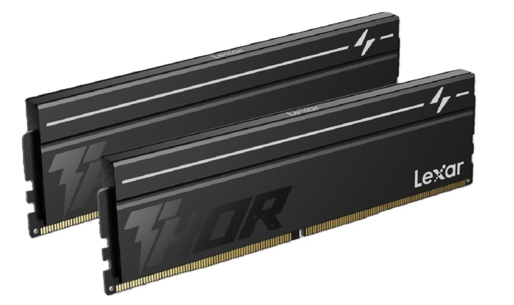 Lexar LD5U08G60C380V-RGD DDR5 UDIMM 16GB Kit (2 x 8GB) 6000 MT/s 1.35V CL38 THOR G2 OC HEATSINK BLACK INTEL XMP 3.0 & AMD EXPO