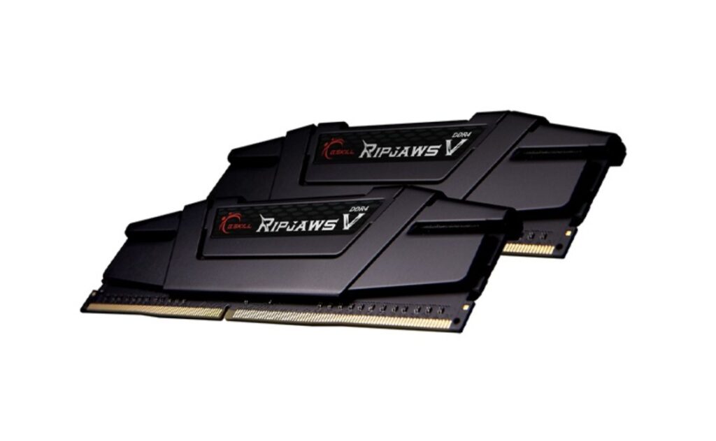 G.SKILL F4-3600C18D-32GVK 32GB (2 x 16GB)/ PC4-28800 / DDR4 3600 Mhz/ Timings 18-22-22-42/ Voltage 1.35V/ Ripjaws V